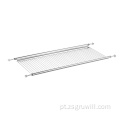 Rack de drenagem de cozinha de prateleira de metal durável de 2 camadas